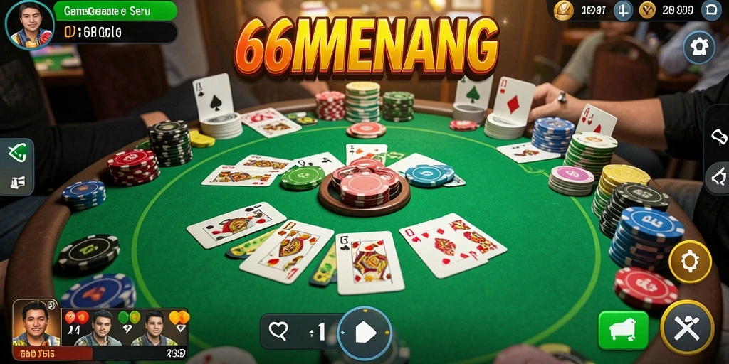 Tampilan permainan Gaple yang seru dan menyenangkan.