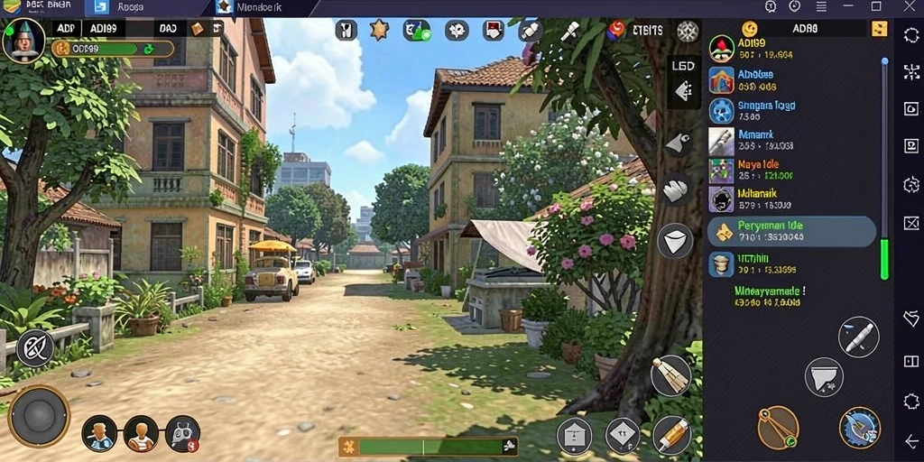 Tampilan gameplay ADI99 yang menarik dan penuh warna.