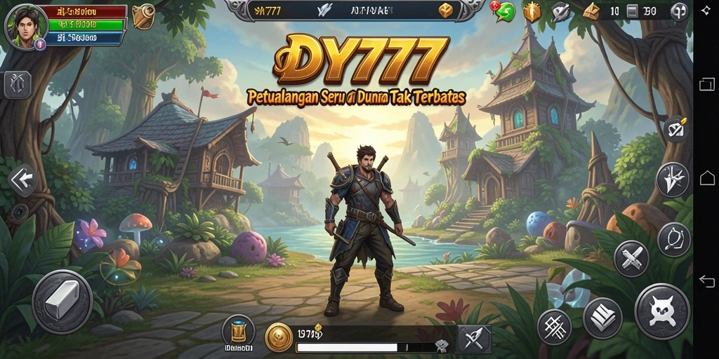 Tampilan gameplay DY777 yang mengesankan di dunia penuh petualangan.
