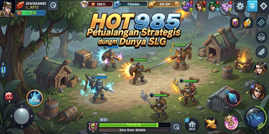 Screenshot HOT985 menunjukkan gameplay strategis yang seru dan mendebarkan.