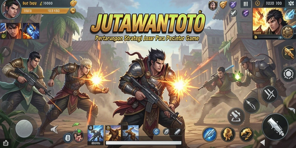 Tampilan gameplay yang mendebarkan dari JUTAWANTOTO.