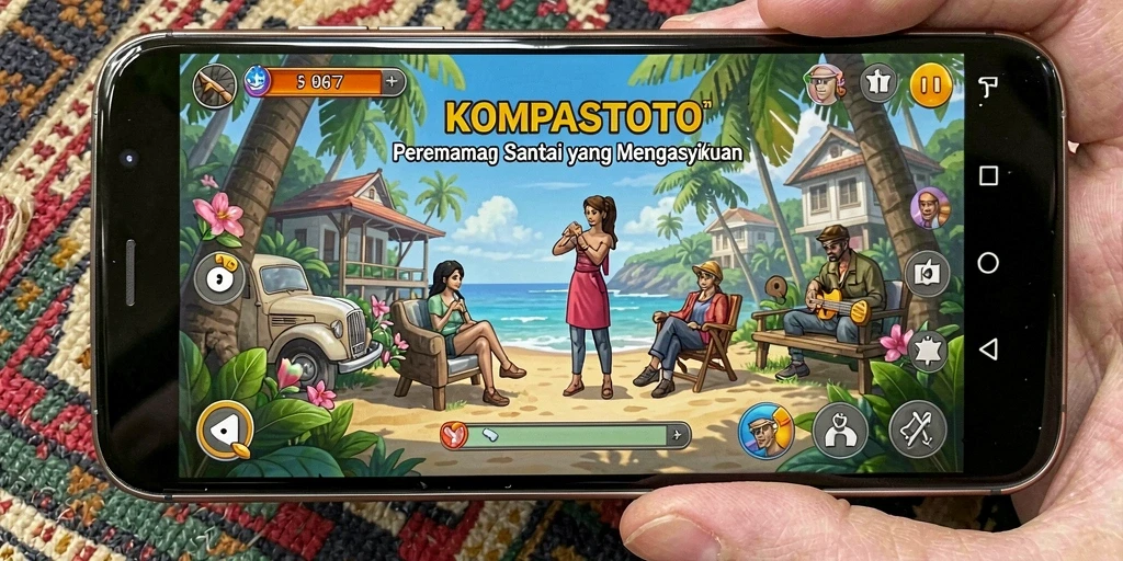 Tampilan gameplay menarik dari KOMPASTOTO yang penuh warna.
