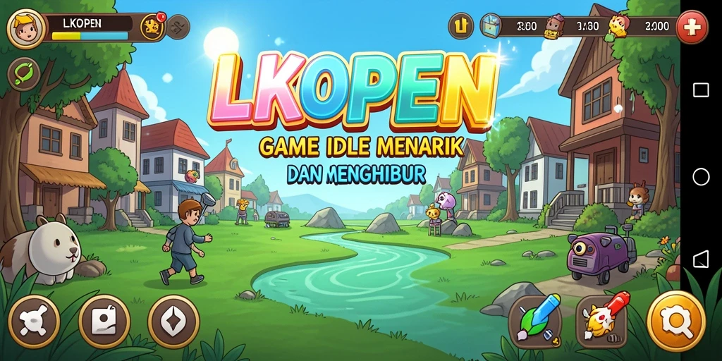 Tampilan gameplay LKOPEN yang menarik dan seru dalam mode Idle.