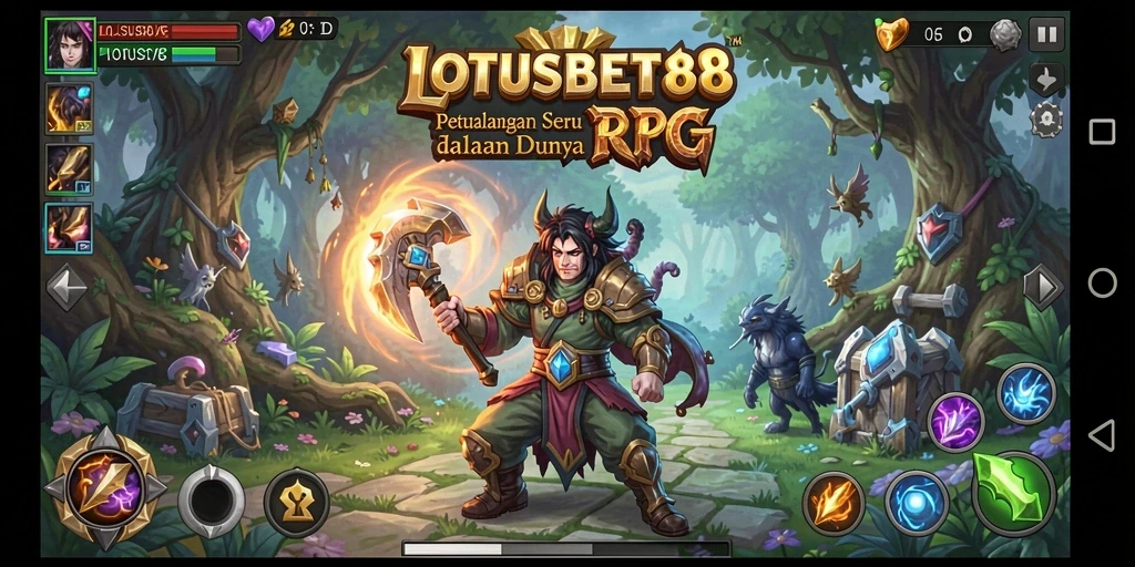Tampilan menarik dari gameplay RPG LOTUSBET88 yang memikat.