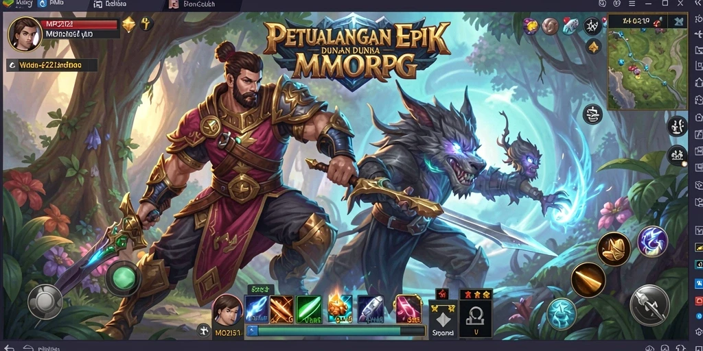 Tampilan gameplay seru di MPO2121 yang menampilkan pertempuran epik.