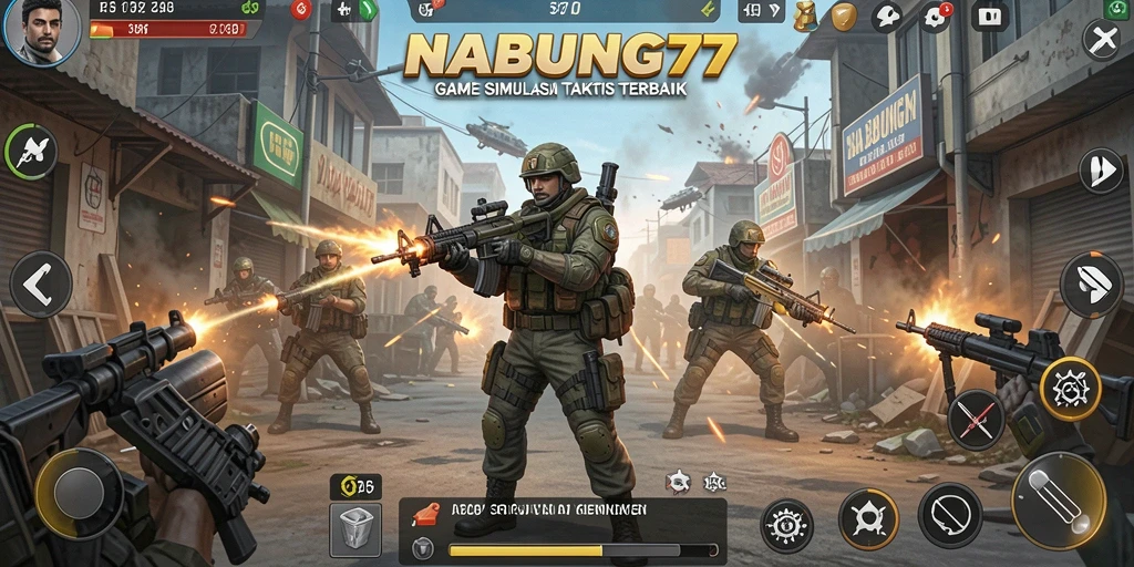 Tampilan gameplay seru di NABUNG77 dengan aksi taktis.