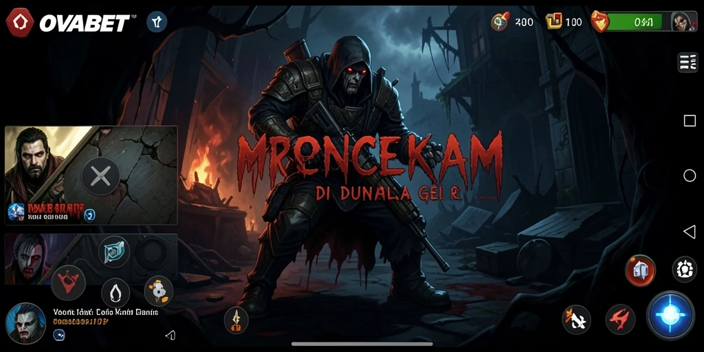 Screenshot gameplay OVABET menunjukkan suasana mencekam yang memikat.