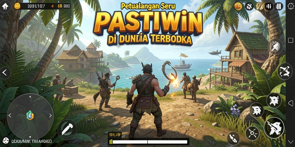 Tampilan menakjubkan dari dunia terbuka PASTIWIN yang luas.