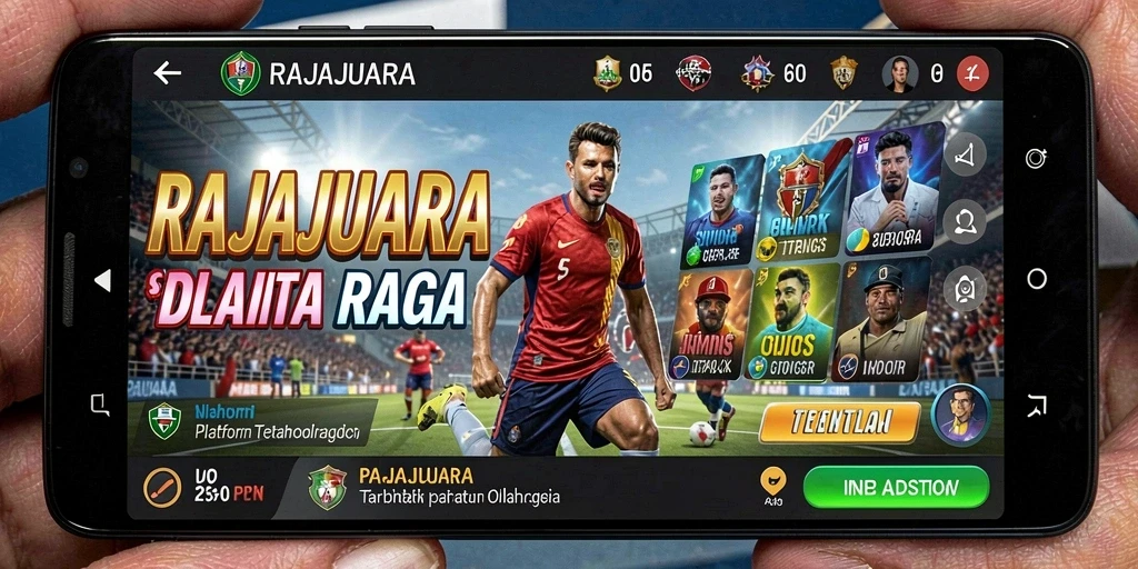 Tampilan gameplay menarik dari RAJAJUARA dengan berbagai taruhan olahraga.