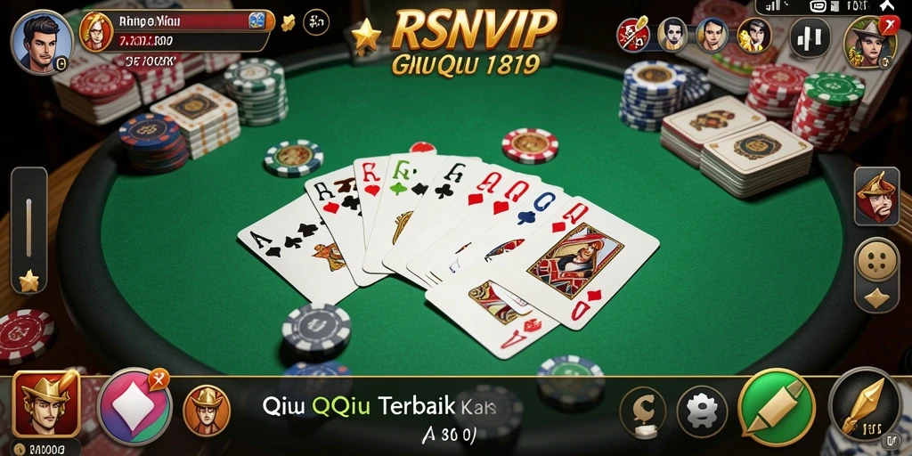 Screenshot gameplay QiuQiu RSNVIP yang menampilkan suasana seru.