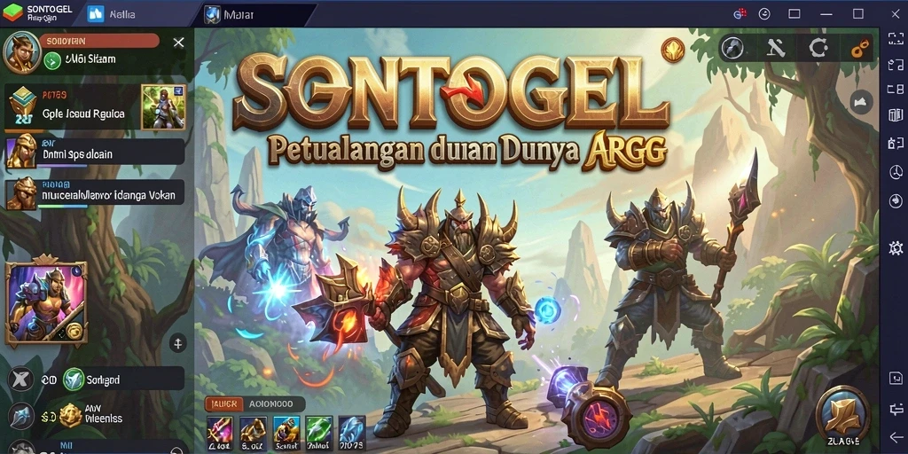 Tampilan seru dari gameplay ARPG SONTOGEL