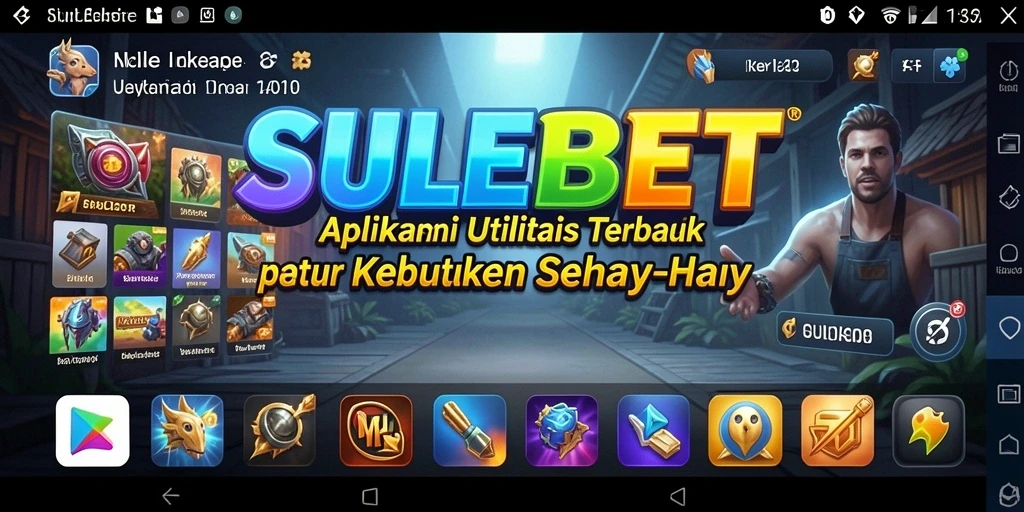 Tampilan utama SULEBET dengan beberapa fitur utilitas yang berguna.