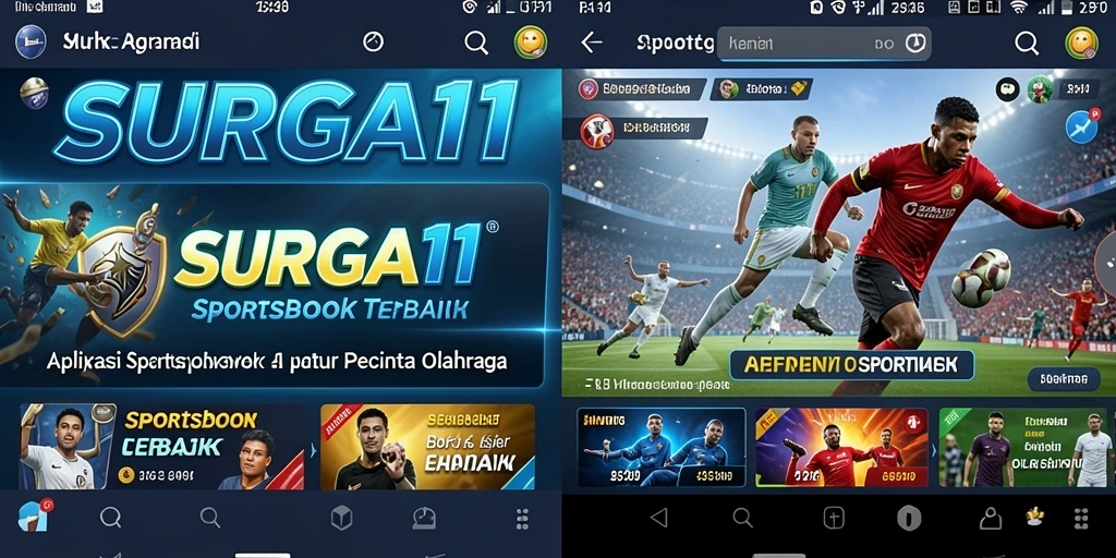 Screenshot gameplay <strong>SURGA11</strong> menampilkan antarmuka sportsbook yang menarik dan mudah digunakan.