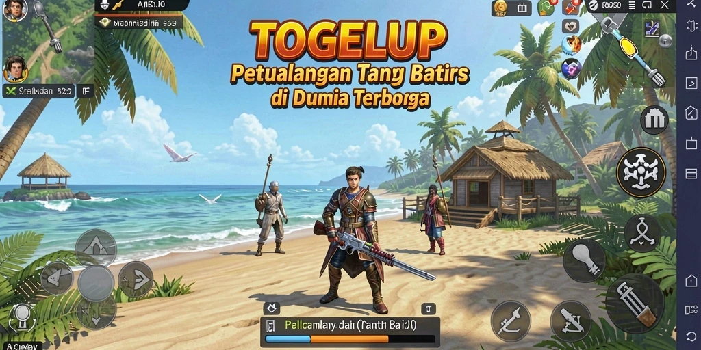 Tampilan gameplay TOGELUP dengan dunia terbuka yang mengesankan.